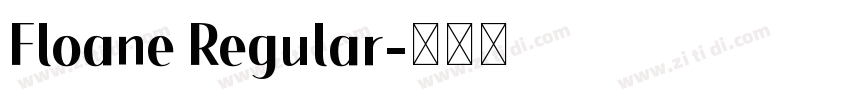 Floane Regular字体转换